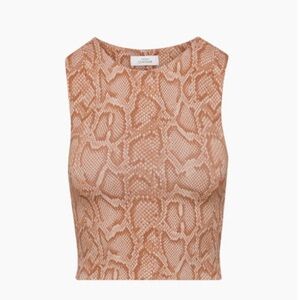 Cortland Snake Print Sleeveless Top
